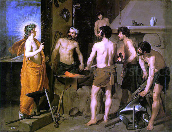  Diego Rodriguez De Silva Velazquez The Forge of Vulcan - Art Print