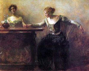  Thomas Wilmer Dewing The Fortune Teller - Art Print
