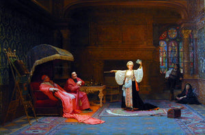  Jehan-Georges Vibert The Fortune Teller - Art Print