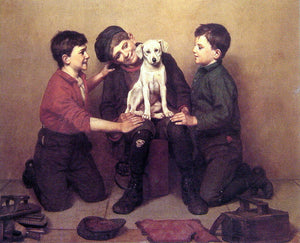  John George Brown The Foundling - Art Print