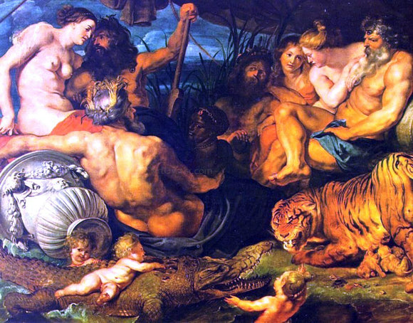  Peter Paul Rubens The Four Quarters of the Globe, Approx. - Art Print