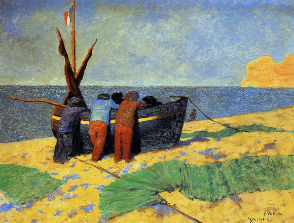  Felix Vallotton The Fourteenth of July at Etretat - Art Print