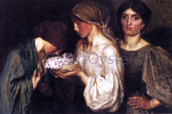  Robert Anning Bell The Fragrant Posy - Art Print