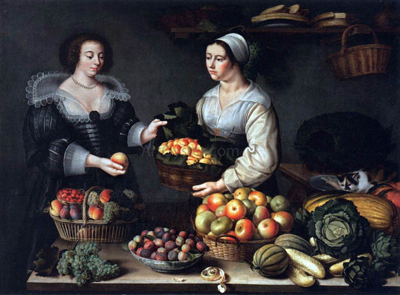  Louise Moillon The Fruit and Vegetable Costermonger - Art Print