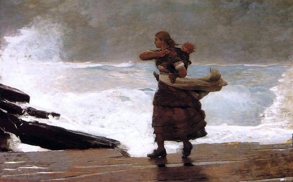  Winslow Homer The Gale - Art Print