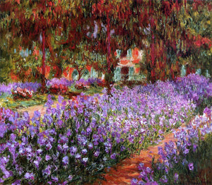  Claude Oscar Monet A Garden (also known as Irises) - Art Print