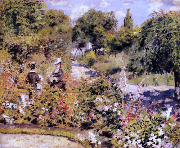  Pierre Auguste Renoir The Garden at Fontenay - Art Print