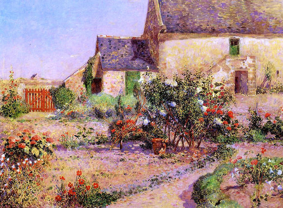  Ferdinand Du Puigaudeau A Garden at Kervaudu - Art Print