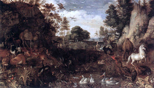  Roelandt Jacobszoon Savery The Garden of Eden - Art Print