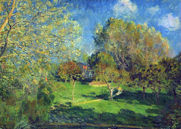  Alfred Sisley The Garden of Hoschede, Montgeron - Art Print