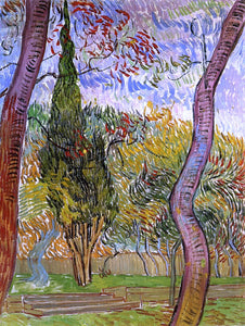  Vincent Van Gogh The Garden of Saint-Paul Hospital - Art Print