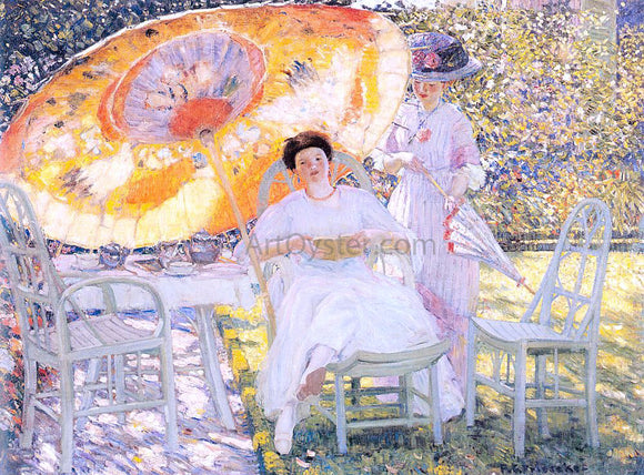  Frederick Carl Frieseke The Garden Parasol - Art Print