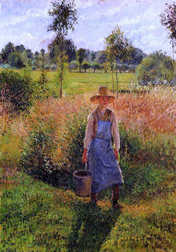  Camille Pissarro The Gardener, Afternoon Sun, Eragny - Art Print