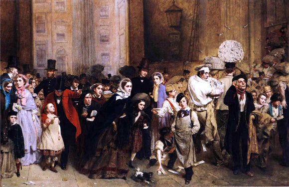  George Edgar Hicks The General Post Office, One Minute to Six - Art Print