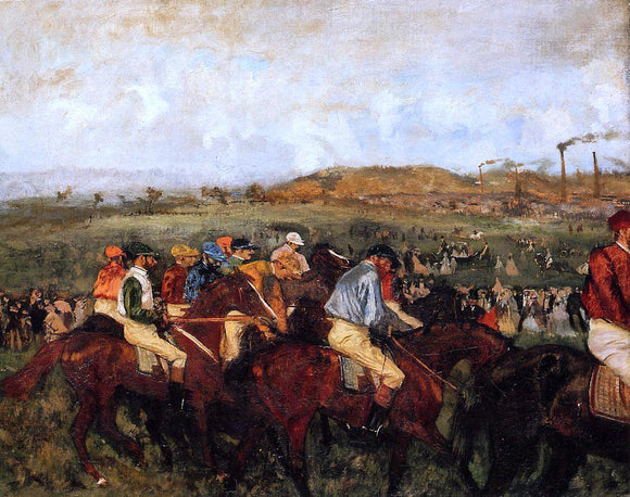  Edgar Degas The Gentlemen's Race: Before the Start - Art Print