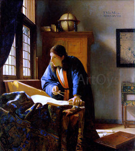  Johannes Vermeer The Geographer - Art Print