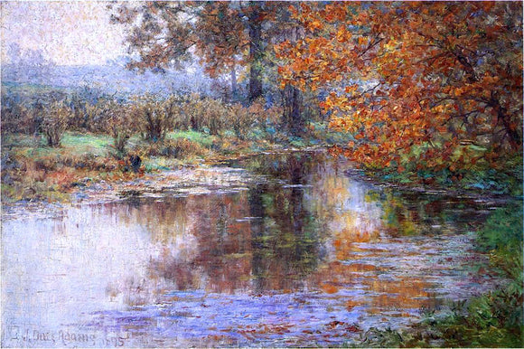  John Ottis Adams The Glimmerglass of the Mississinewa - Art Print