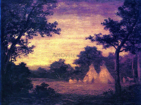  Ralph Albert Blakelock The Golden Hour - Art Print