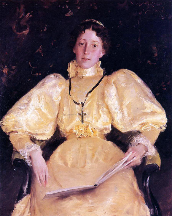  William Merritt Chase The Golden Lady - Art Print