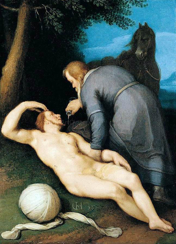  Cornelis Van Haarlem The Good Samaritan - Art Print