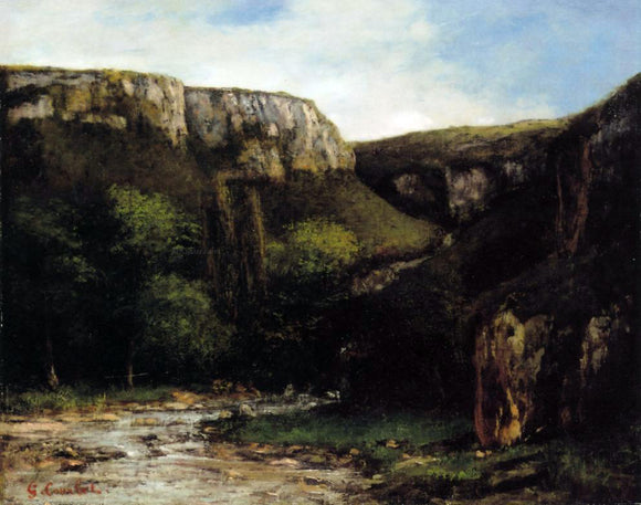  Gustave Courbet The Gorge - Art Print