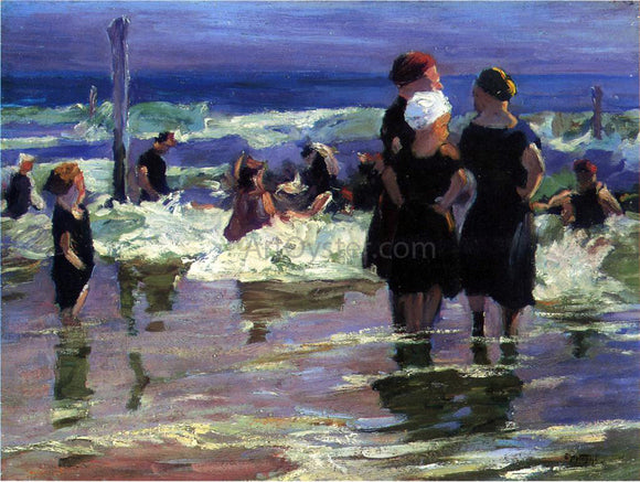  Edward Potthast The Gossips - Art Print