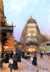  Luigi Loir The Grand Boulevards - Art Print