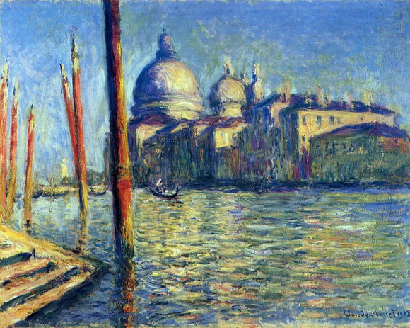  Claude Oscar Monet At the Grand Canal and Santa Maria della Salute - Art Print