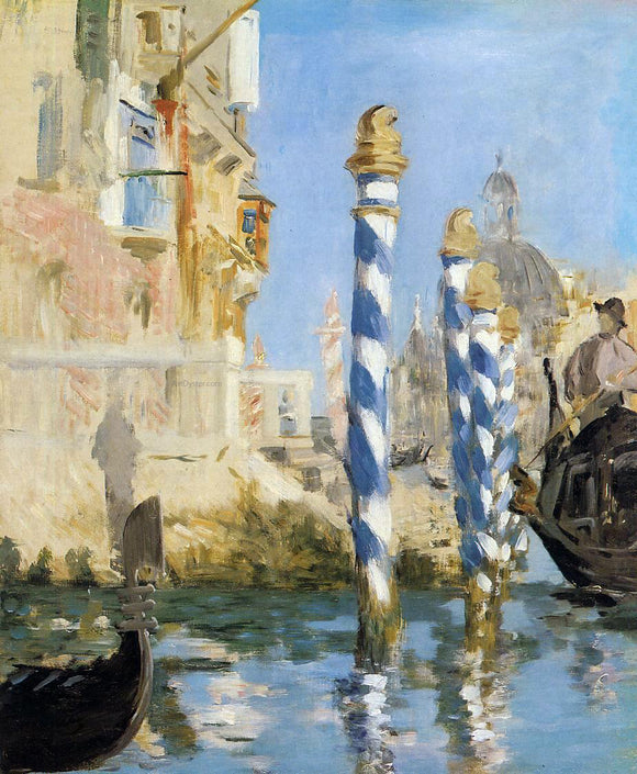  Edouard Manet At the Grand Canal, Venice - Art Print