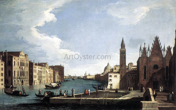  Bernardo Canal The Grand Canal with the Church of La Carita - Art Print