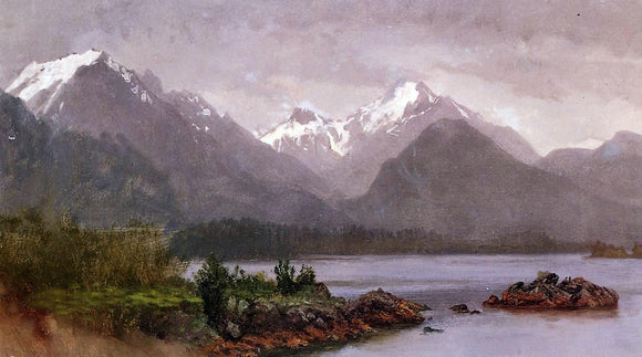  Albert Bierstadt The Grand Tetons, Wyoming - Art Print