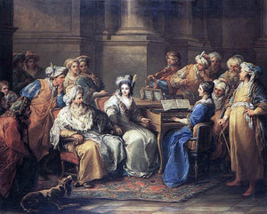  Carle Van Loo The Grand Turk Giving a Concert to his Mistress - Art Print