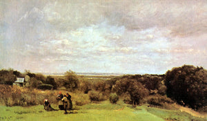  Jean-Baptiste-Camille Corot The Grape Harvest at Sevres - Art Print