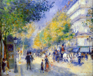  Pierre Auguste Renoir The Great Boulevards - Art Print