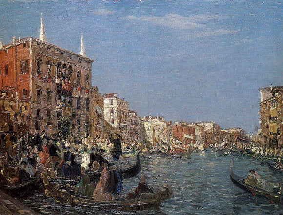  Emma Ciardi At the Great Fete on the Grand Canal - Art Print