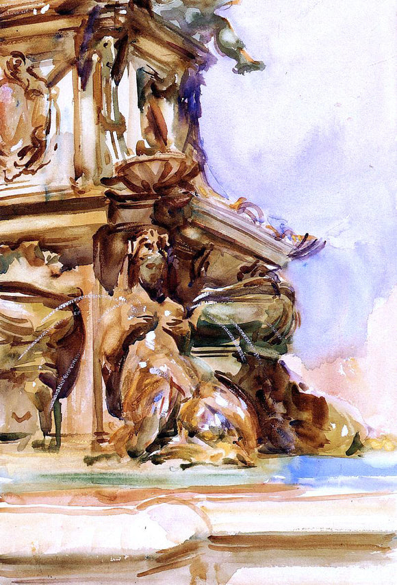  John Singer Sargent The Great Fountain of Bologna - Art Print