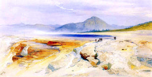  Thomas Moran The Great Hot Springs, Gardiners River - Art Print