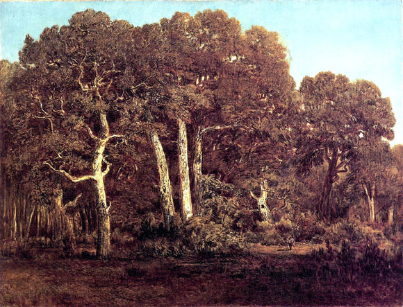  Theodore Rousseau The Great Oaks of the Vieux Bas-Breau - Art Print