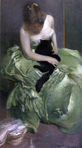  John White Alexander The Green Dress - Art Print