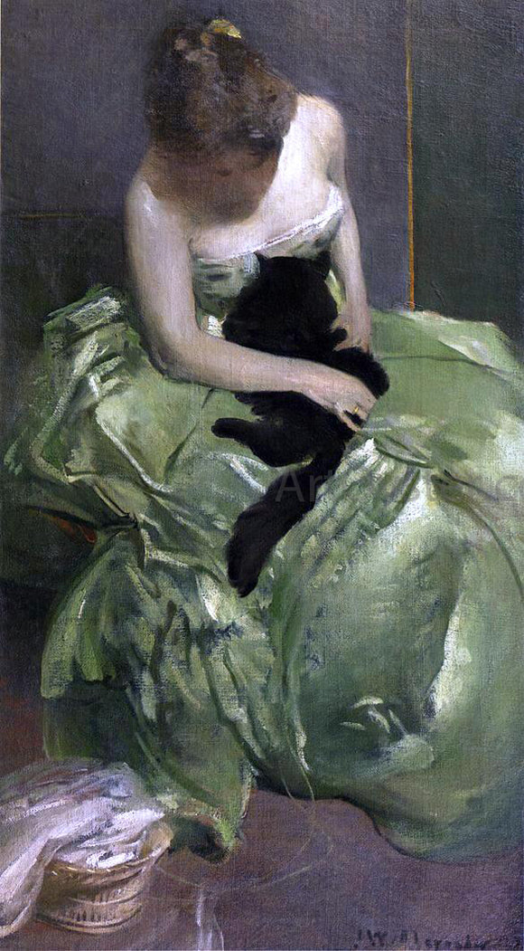  John White Alexander The Green Dress - Art Print