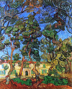  Vincent Van Gogh The Grounds of the Asylum - Art Print