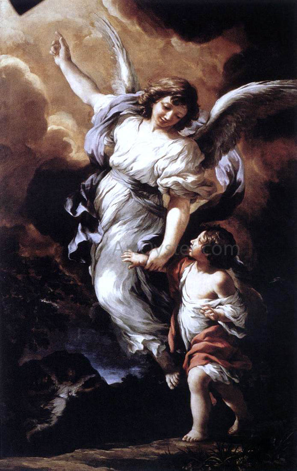  Pietro Da Cortona The Guardian Angel - Art Print