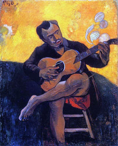  Paul Gauguin The Guitar Player - Art Print