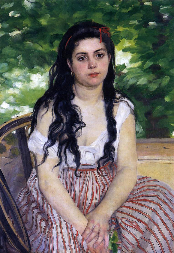  Pierre Auguste Renoir The Gypsy Girl (also known as Summer) - Art Print