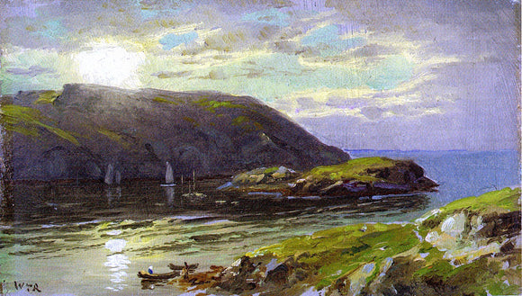  William Trost Richards The Harbor at Monhegan - Art Print