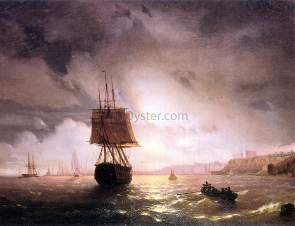  Ivan Constantinovich Aivazovsky The Harbor At Odessa On The Black Sea - Art Print