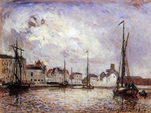  Johan Barthold Jongkind The Harbor: the Brussels Warehouse District - Art Print