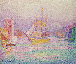  Paul Signac The Harbour at  Marseille - Art Print