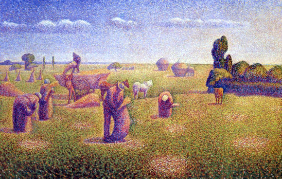  Charles Angrand The Harvesters - Art Print