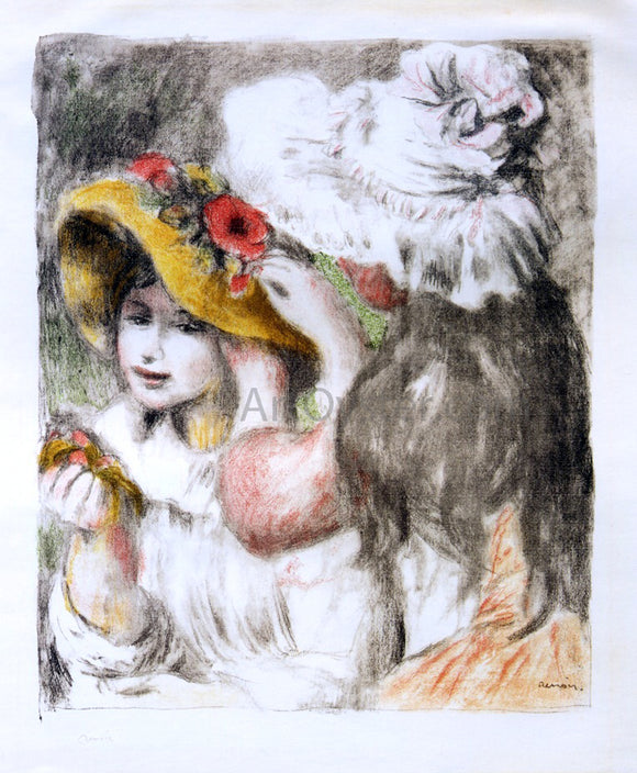  Pierre Auguste Renoir The Hatpin - Art Print